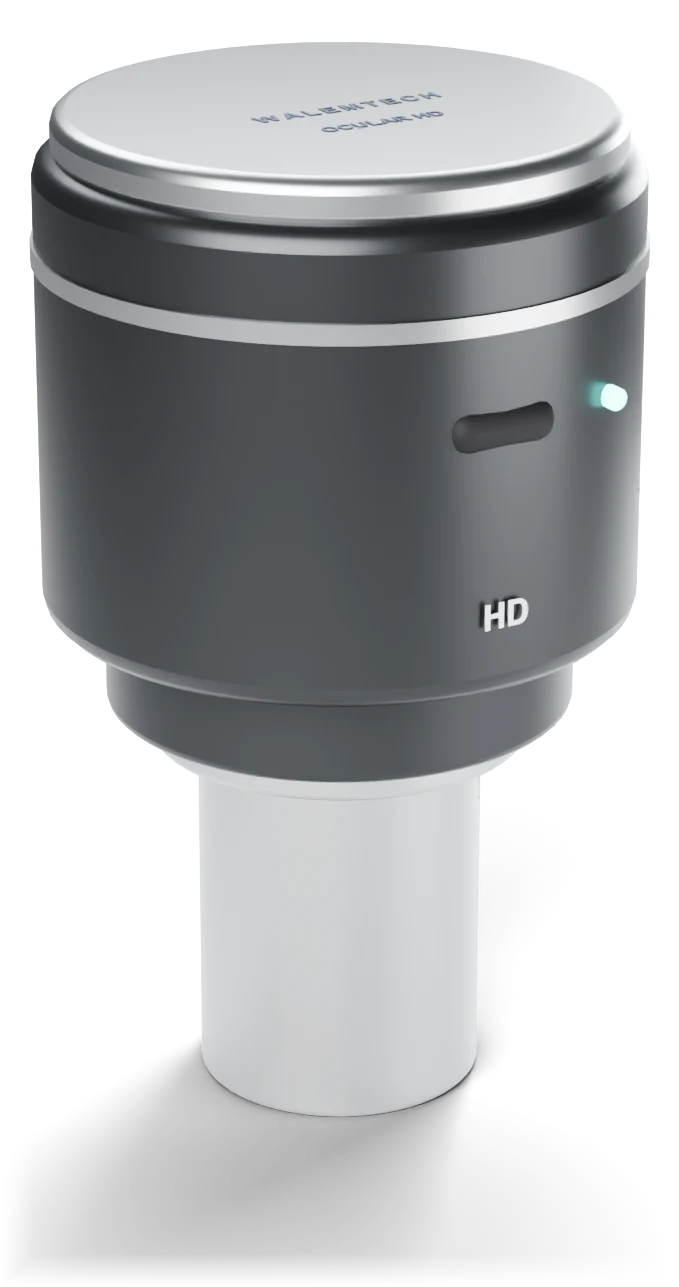 Walemtech Ocular HD eyepiece camera in graphite and aluminium